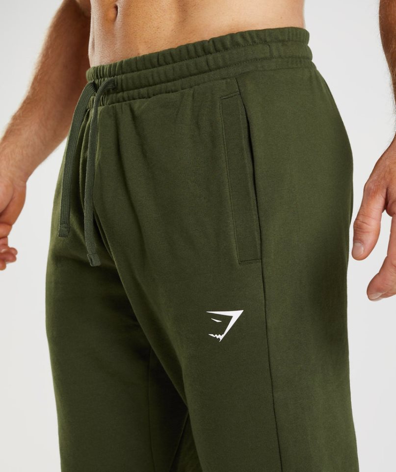 Gymshark Essential Oversized Jogginghose Herren Olivgrün | AT-83-PJMY