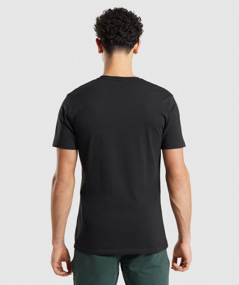 Gymshark Essential T-shirts Herren Schwarz | AT-97-QPZE