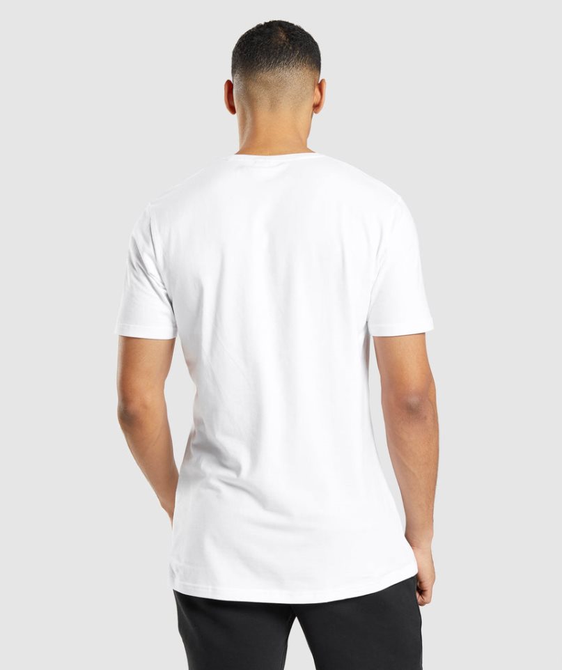 Gymshark Essential T-shirts Herren Weiß | AT-01-IWPS