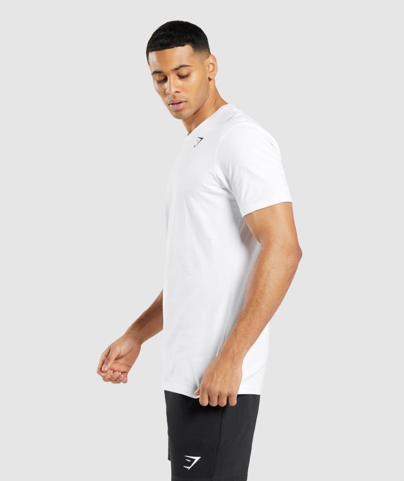 Gymshark Essential T-shirts Herren Weiß | AT-01-IWPS