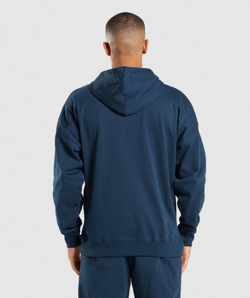 Gymshark Essential Zip Up Hoodie Herren Navy | AT-40-WSQF