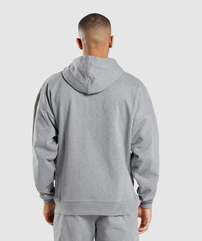 Gymshark Essential Zip Up Hoodie Herren Grau | AT-52-EMTD