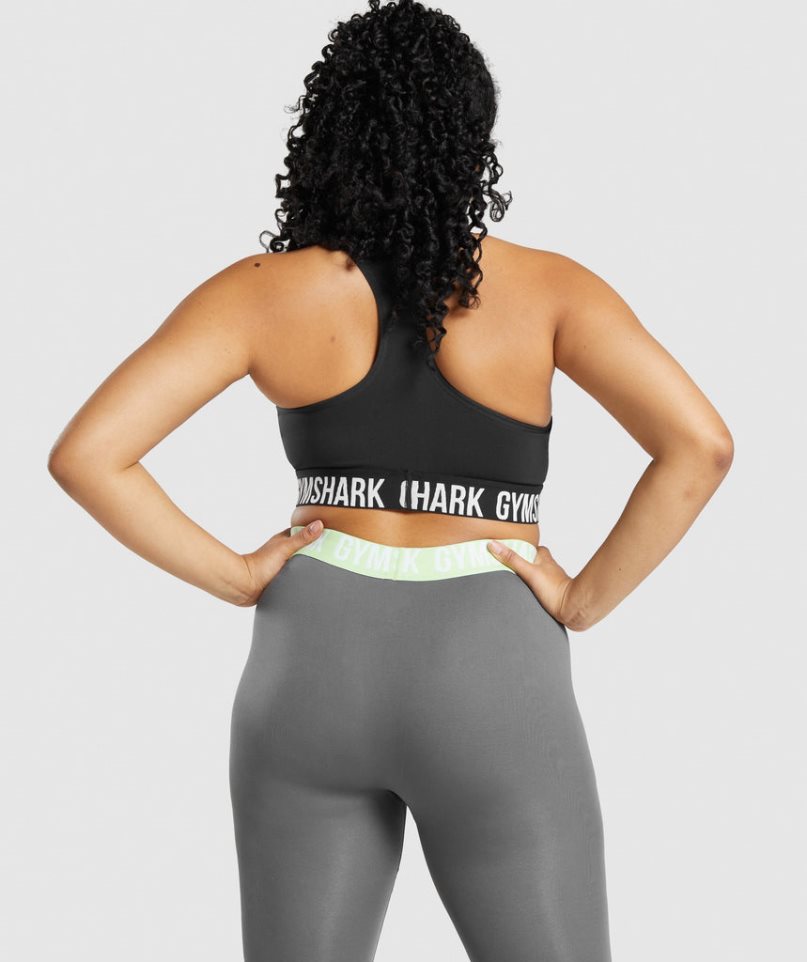 Gymshark Fit Seamless Sport Bh Damen Schwarz | AT-40-XMDB