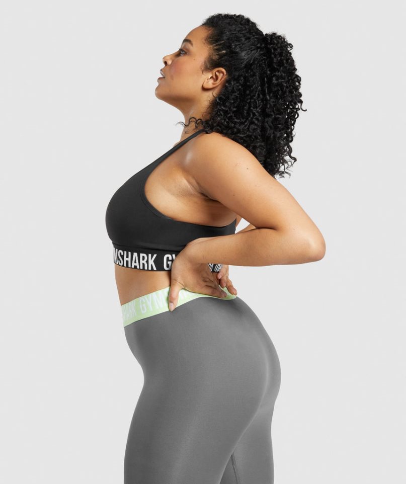 Gymshark Fit Seamless Sport Bh Damen Schwarz | AT-40-XMDB