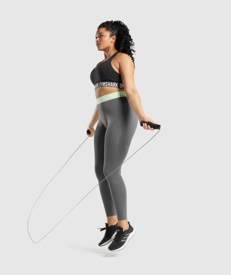 Gymshark Fit Seamless Sport Bh Damen Schwarz | AT-40-XMDB