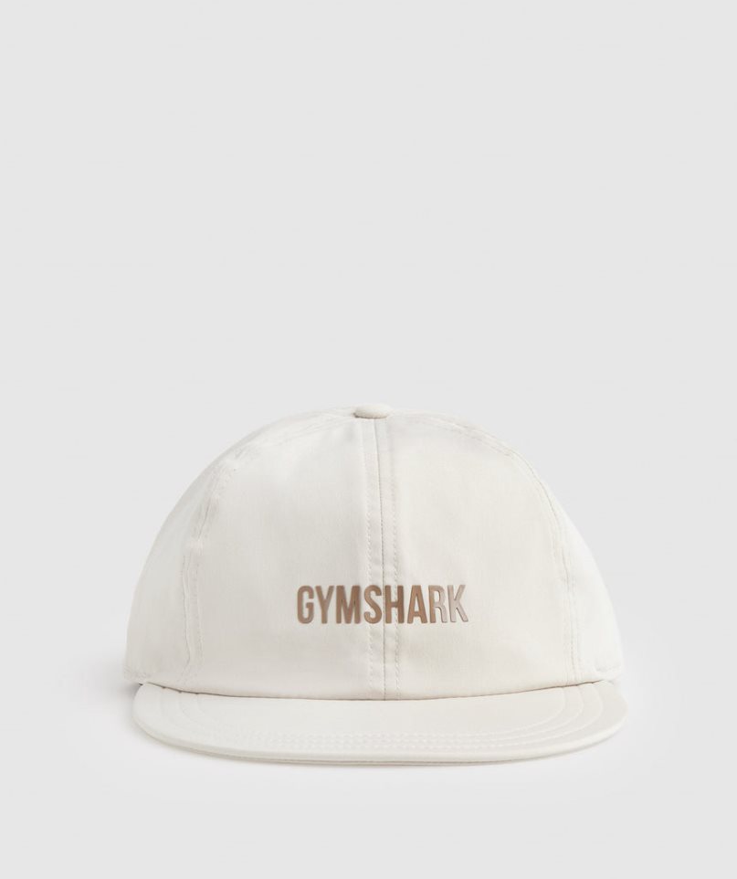 Gymshark Flache Peak Kappen Weiß | AT-60-LAPX