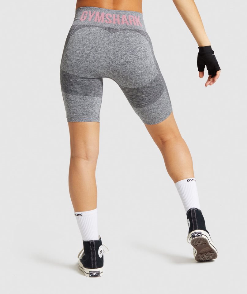 Gymshark Flex Cycling Kurze Hose Damen Grau | AT-63-FMDY