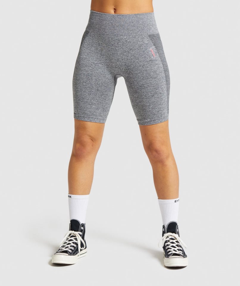 Gymshark Flex Cycling Kurze Hose Damen Grau | AT-63-FMDY