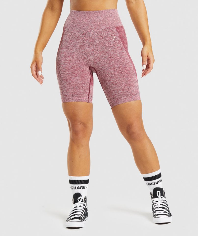 Gymshark Flex Cycling Kurze Hose Damen Rosa | AT-81-UZBN