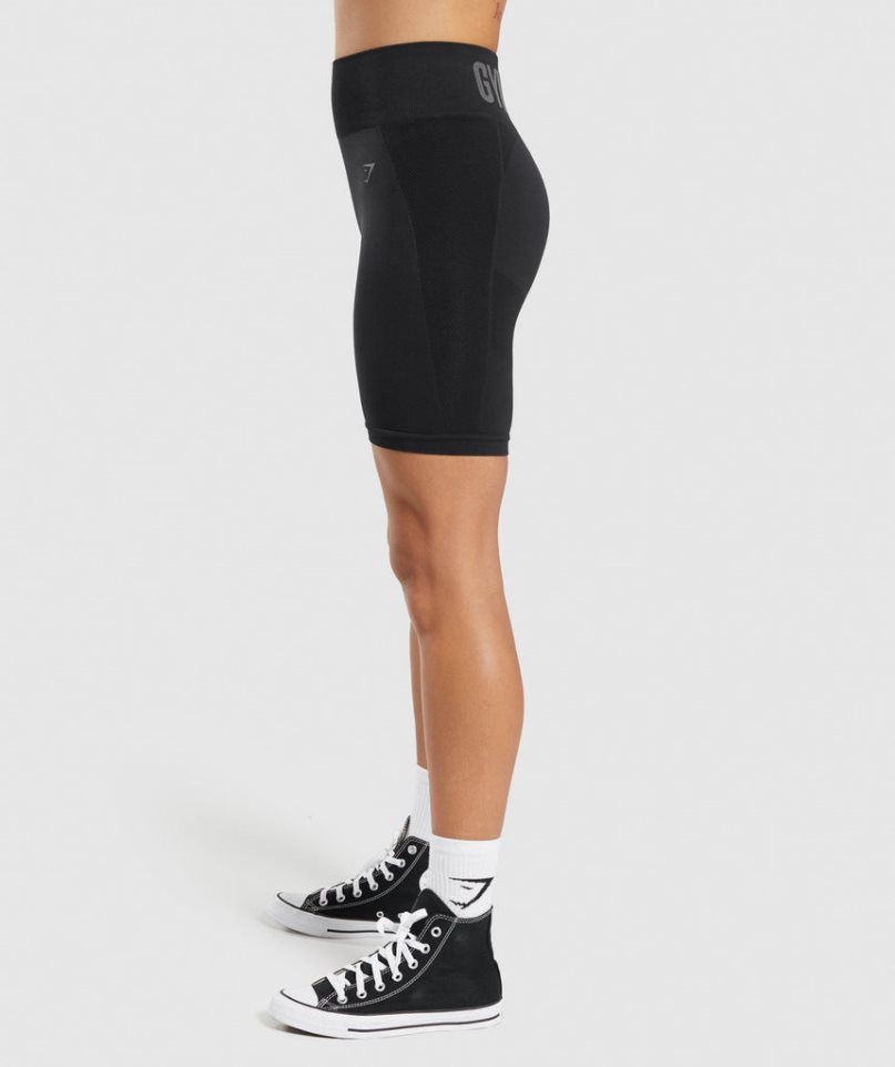 Gymshark Flex Cycling Kurze Hose Damen Schwarz | AT-08-WBQV