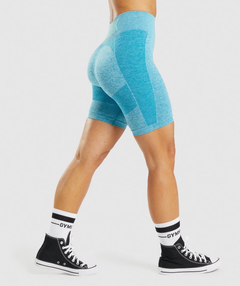 Gymshark Flex Cycling Kurze Hose Damen Türkis | AT-92-TSDK