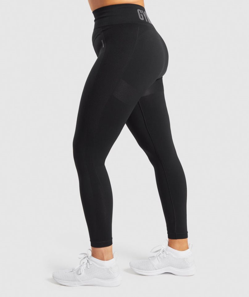 Gymshark Flex High Waisted Leggings Damen Schwarz | AT-16-IRPM