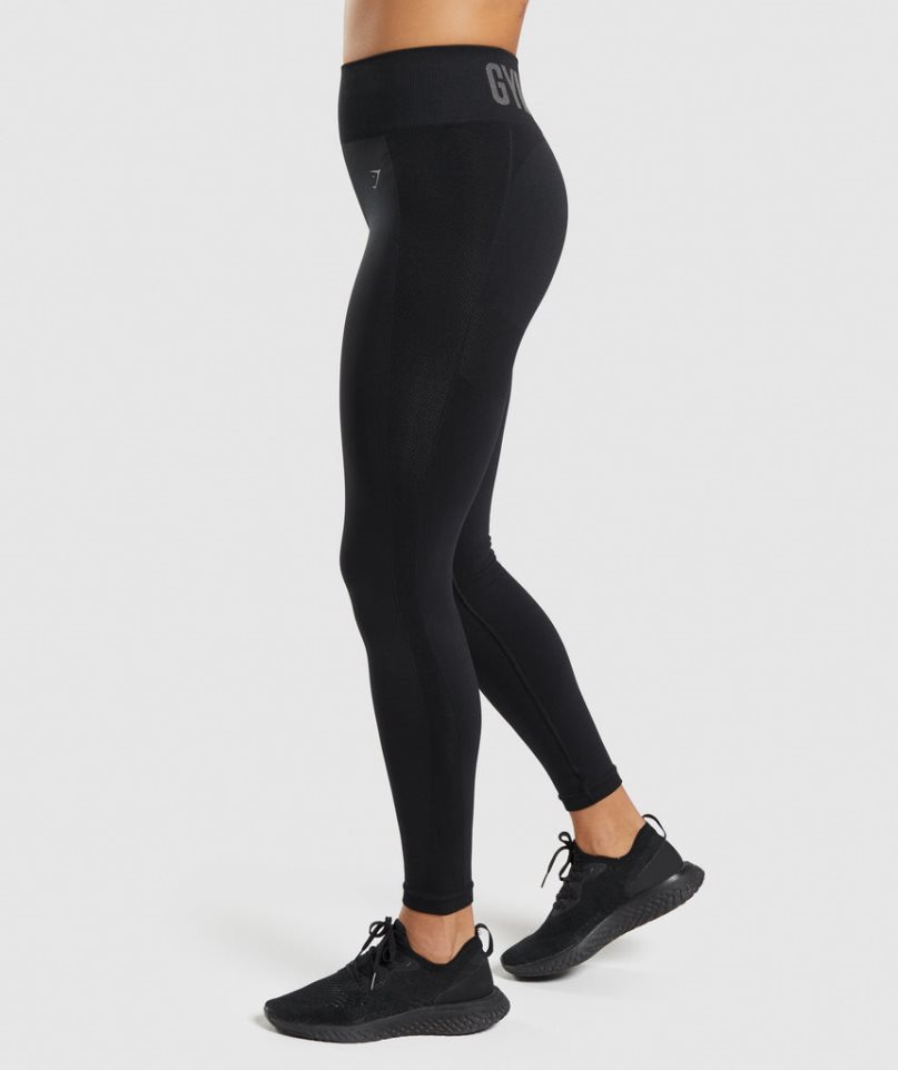 Gymshark Flex High Waisted Leggings Damen Schwarz | AT-73-PQGT