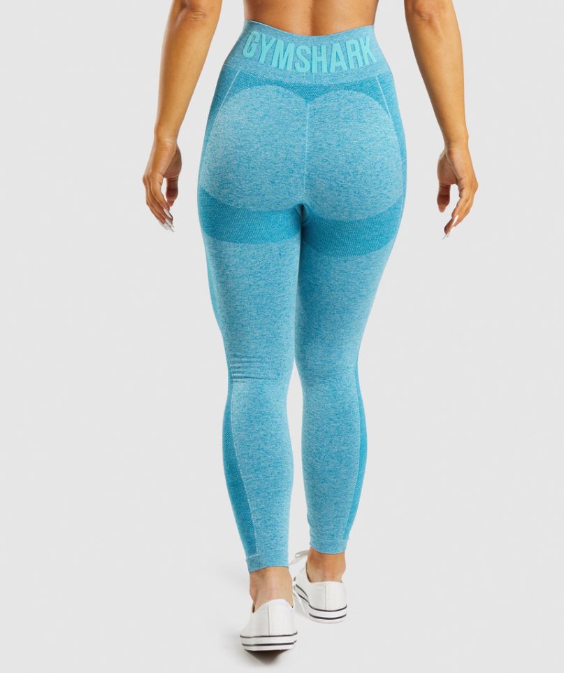 Gymshark Flex High Waisted Leggings Damen Blau | AT-86-UIBR