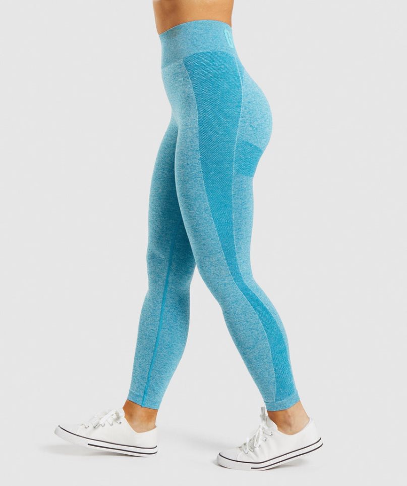 Gymshark Flex High Waisted Leggings Damen Blau | AT-86-UIBR