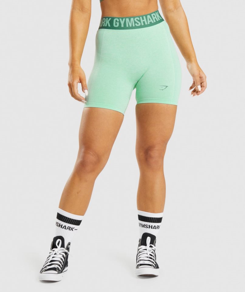 Gymshark Flex Kurze Hose Damen Grün | AT-12-IJAF