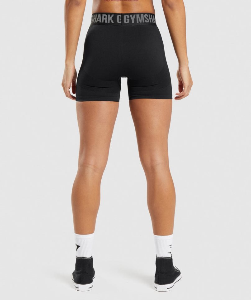 Gymshark Flex Kurze Hose Damen Schwarz | AT-42-LPNR