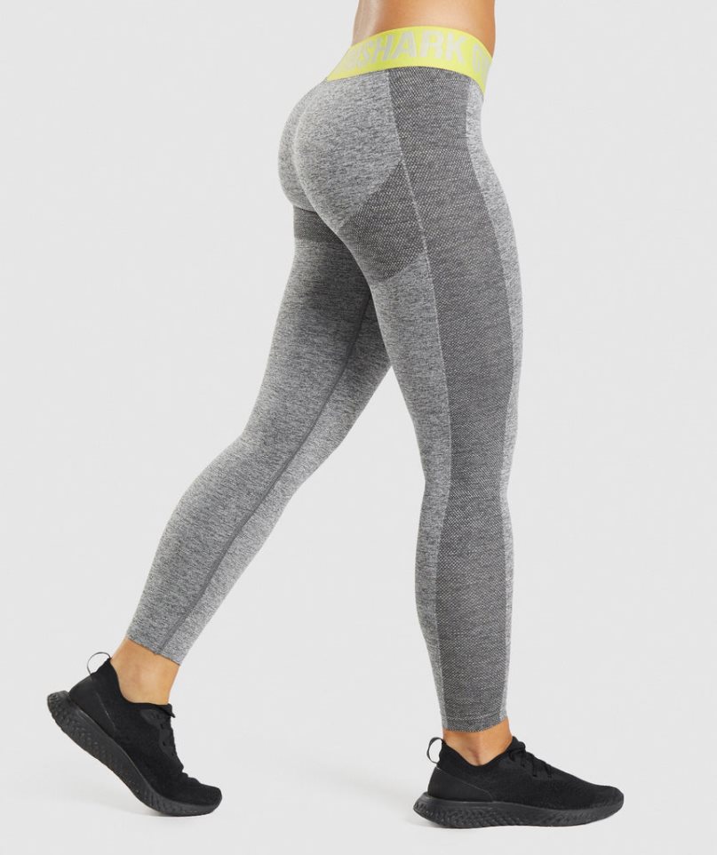 Gymshark Flex Low Rise Leggings Damen Grau | AT-92-JSWM