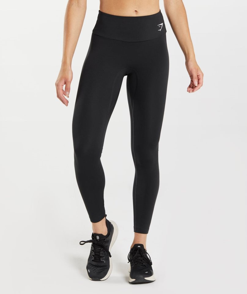 Gymshark Fraction Leggings Damen Schwarz Weiß | AT-97-PMQX