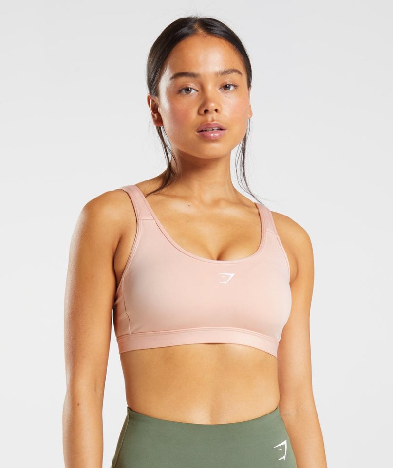 Gymshark Fraction Sport Bh Damen Rosa | AT-96-BVFZ