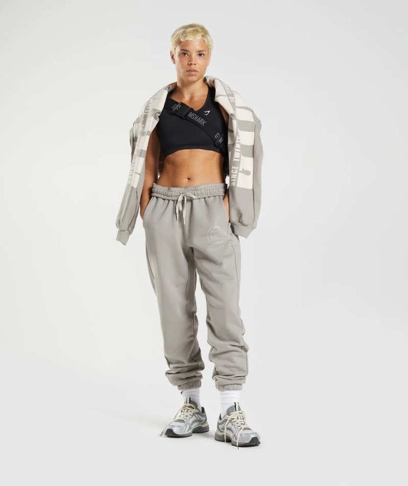 Gymshark GS10 Year Jogginghose Damen Grau | AT-30-ZOTF