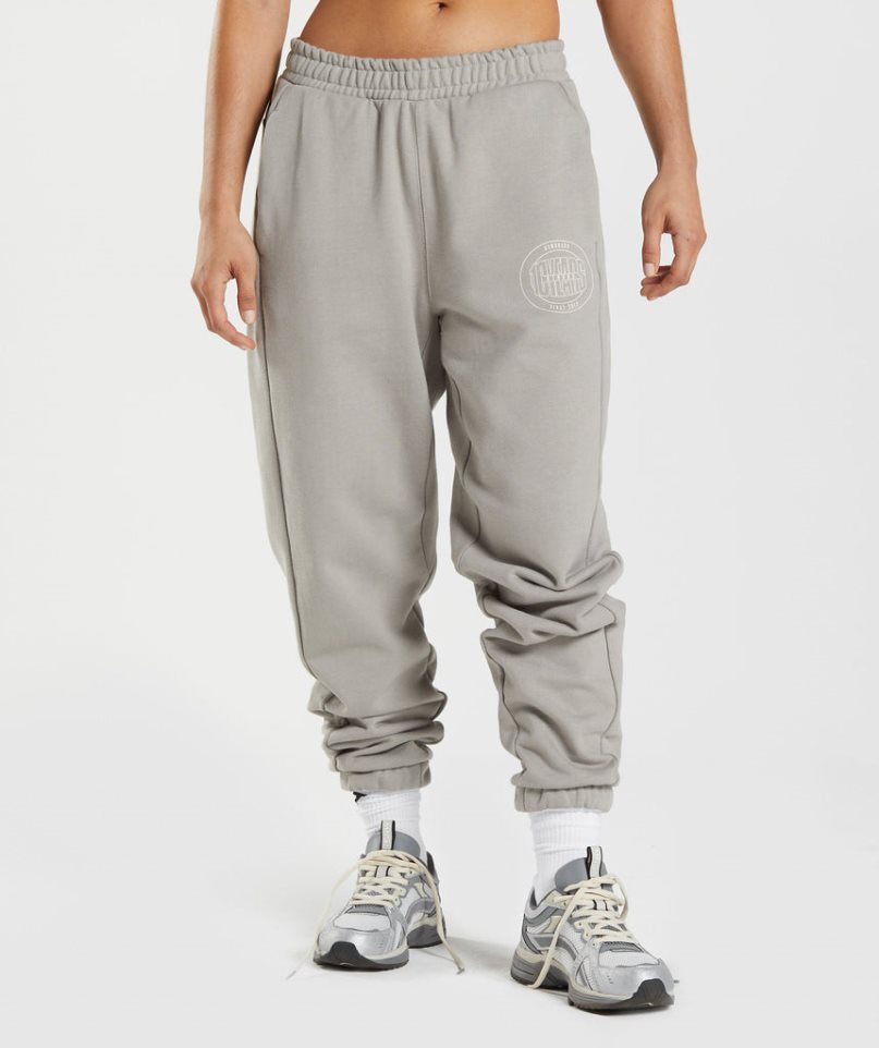 Gymshark GS10 Year Jogginghose Damen Grau | AT-30-ZOTF