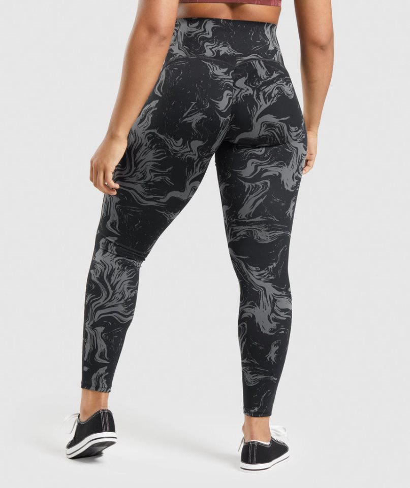 Gymshark GS Power High Rise Leggings Damen Schwarz | AT-23-BUZW