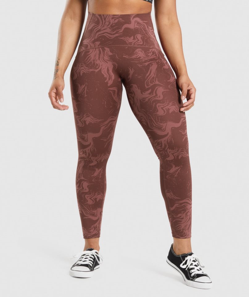 Gymshark GS Power High Rise Leggings Damen Braun | AT-62-UNLP