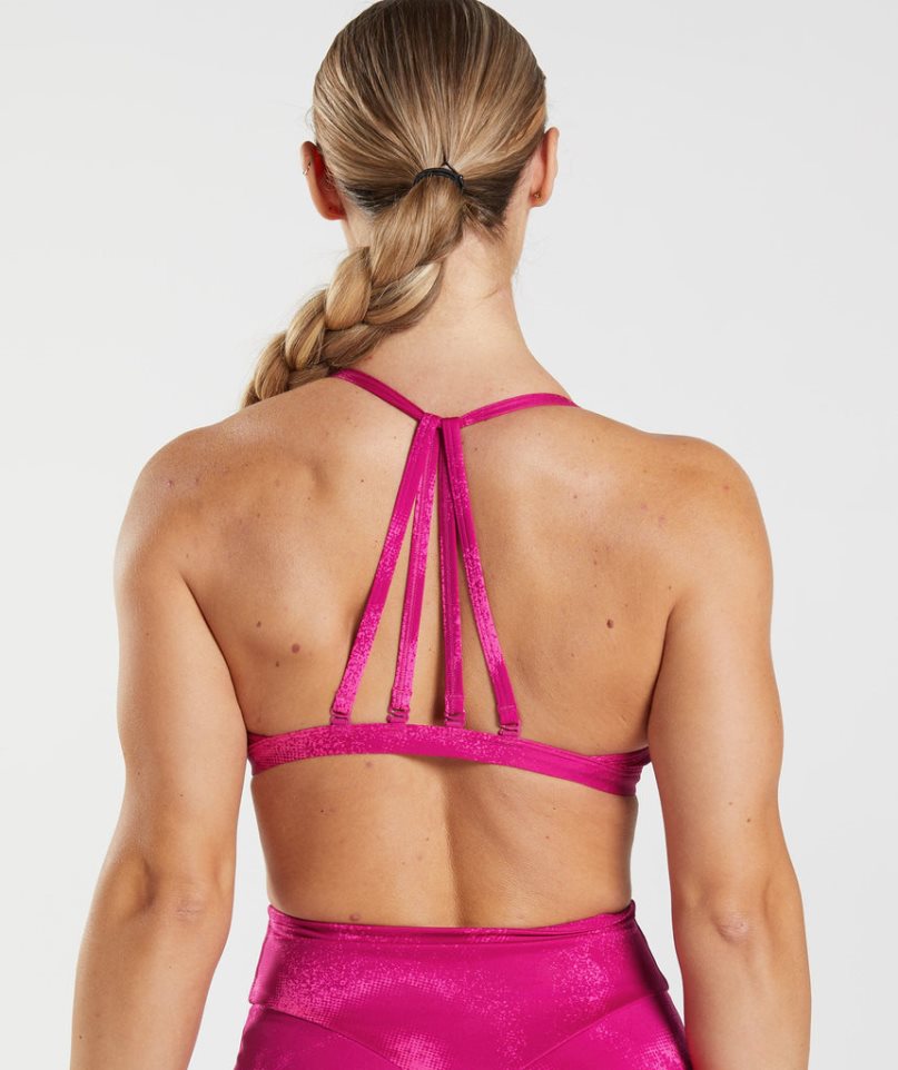 Gymshark GS Power Minimal Sport Bh Damen Rosa | AT-47-BTAN