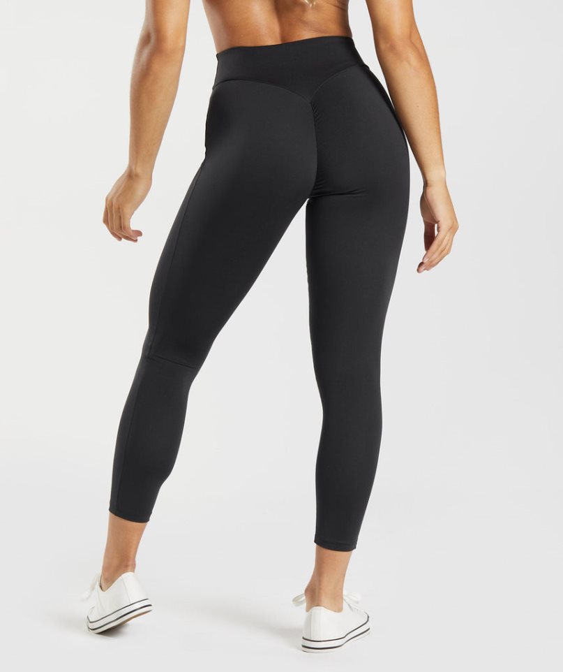 Gymshark GS Power Original Leggings Damen Schwarz | AT-04-WIDN