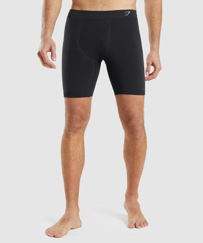 Gymshark Hybrid Boxer Unterwäsche Herren Schwarz | AT-82-QTDU