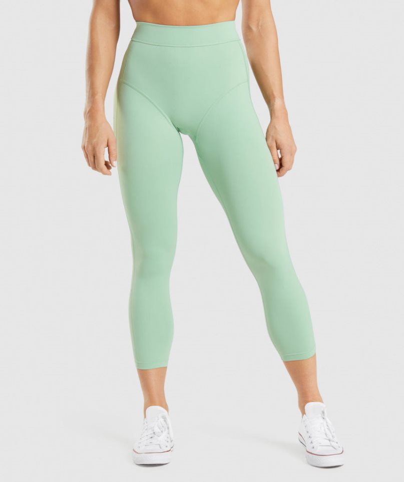 Gymshark KK Fit 7/8 Leggings Damen Hellgrün | AT-86-CXAK