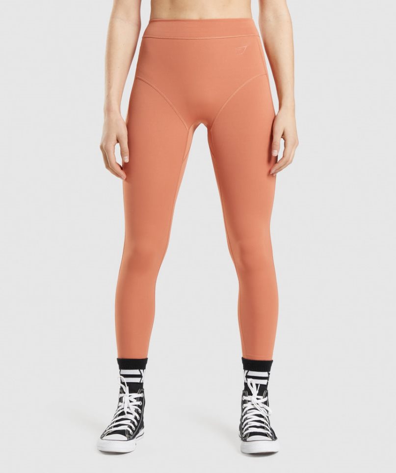 Gymshark KK Fit 7/8 Leggings Damen Orange | AT-94-SCNZ