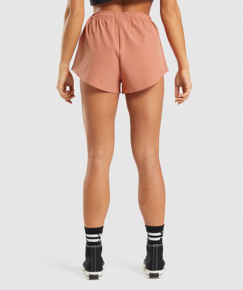 Gymshark KK Fit Woven Kurze Hose Damen Rosa | AT-30-FXQE