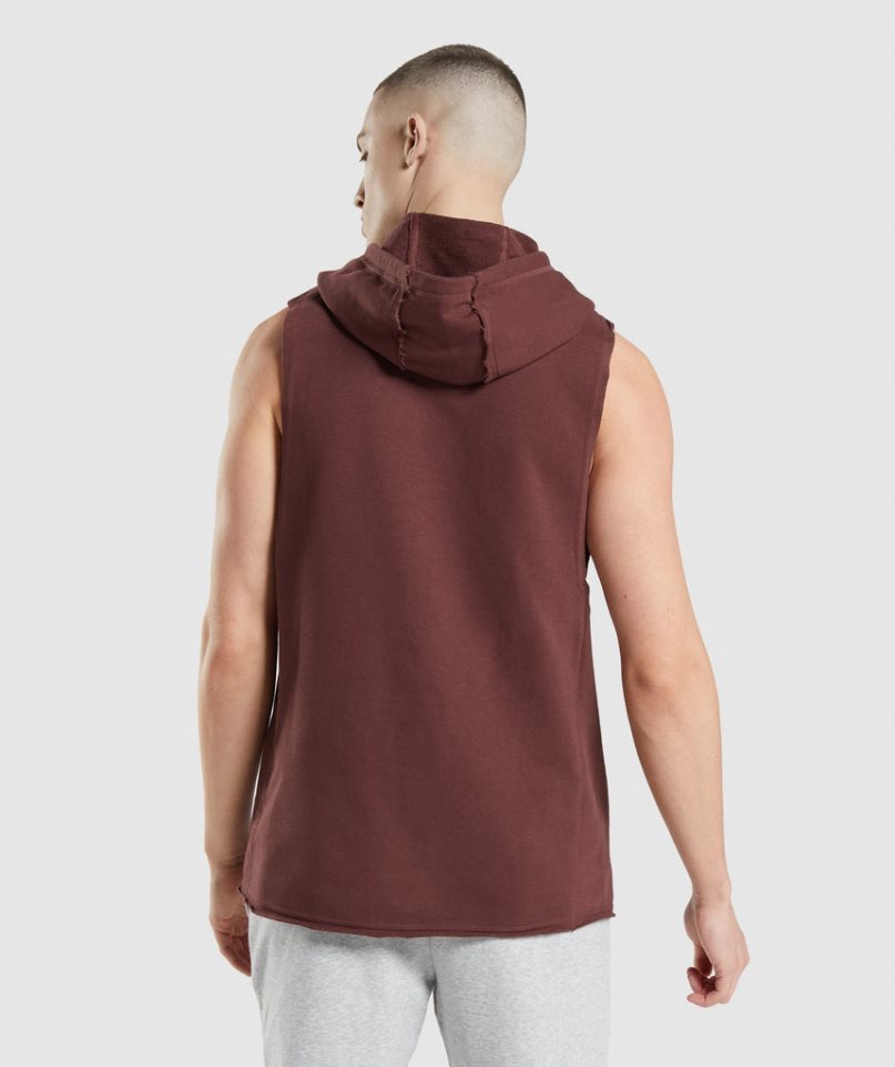 Gymshark Legacy Drop Arm Hoodie Herren Braun | AT-90-LZQA