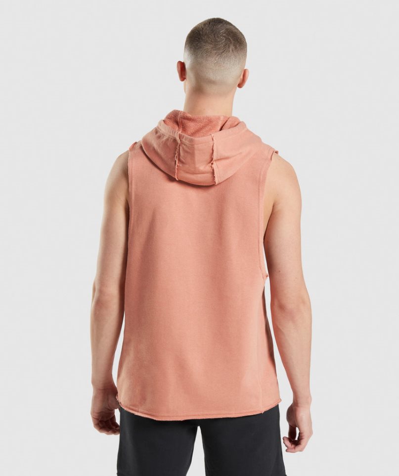 Gymshark Legacy Drop Arm Hoodie Herren Rosa | AT-18-IJSH