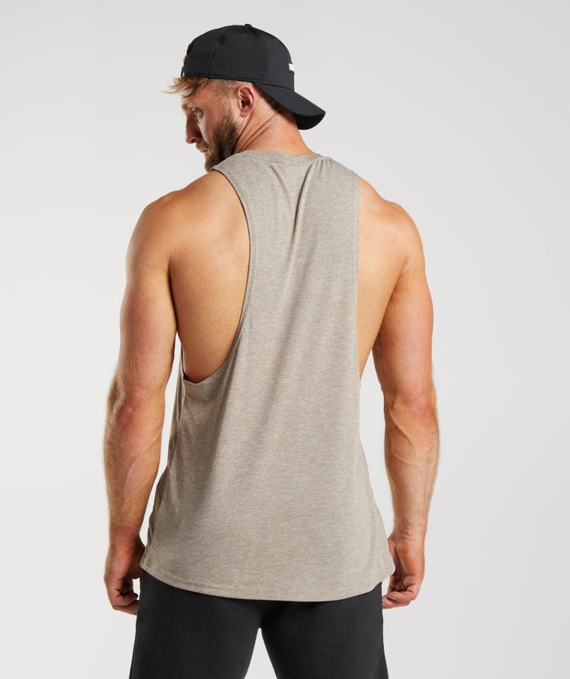 Gymshark Legacy Drop Arm Muskelshirt Herren Grau | AT-03-SLQV