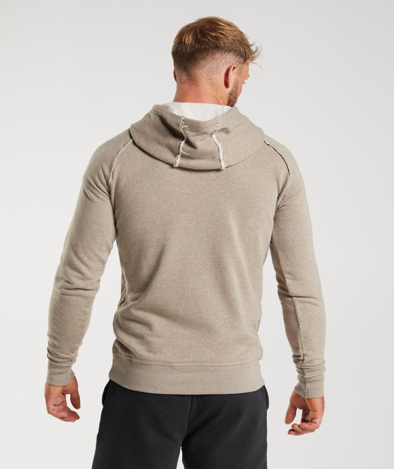 Gymshark Legacy Hoodie Herren Beige | AT-69-FTNC