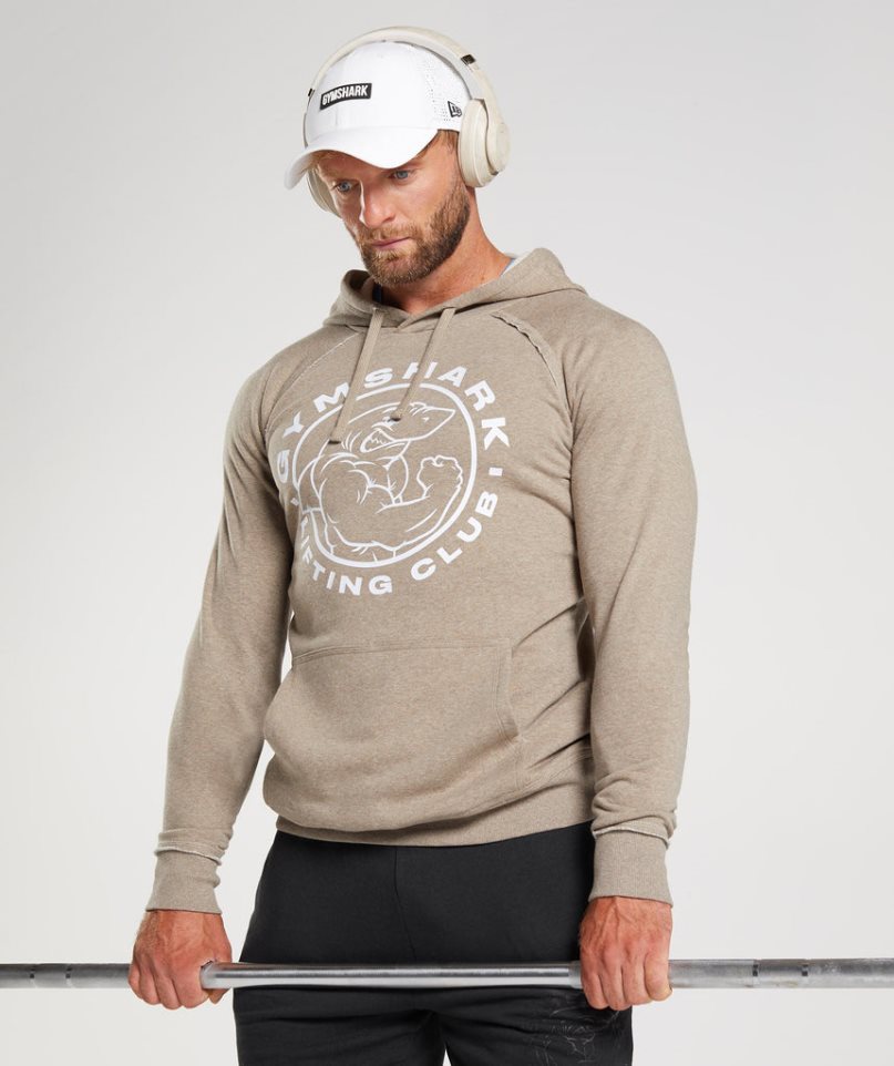 Gymshark Legacy Hoodie Herren Beige | AT-69-FTNC