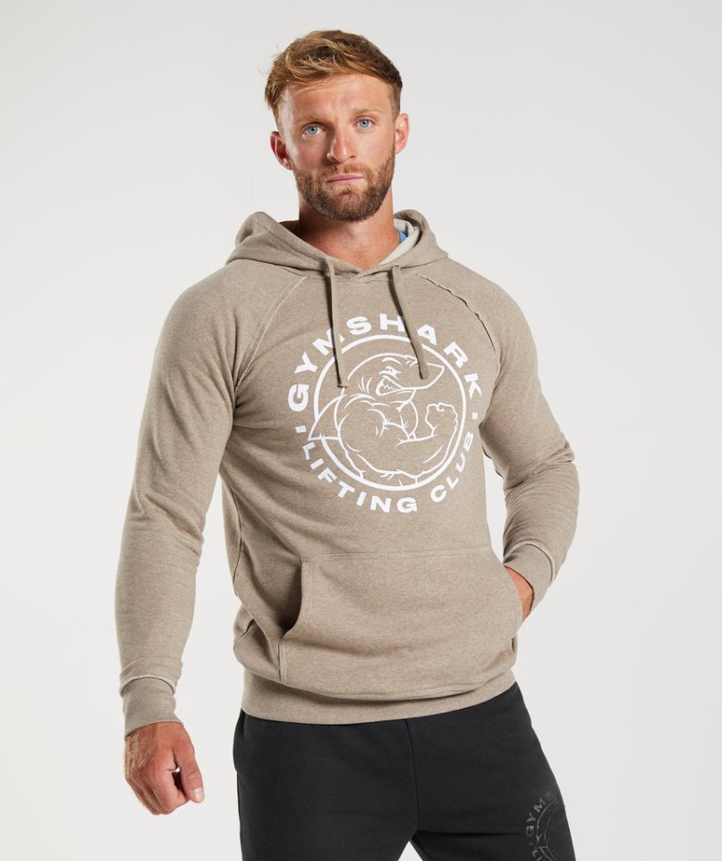 Gymshark Legacy Hoodie Herren Beige | AT-69-FTNC