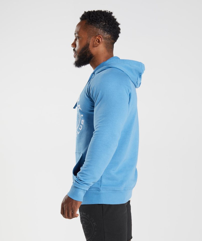 Gymshark Legacy Hoodie Herren Blau | AT-52-RITU