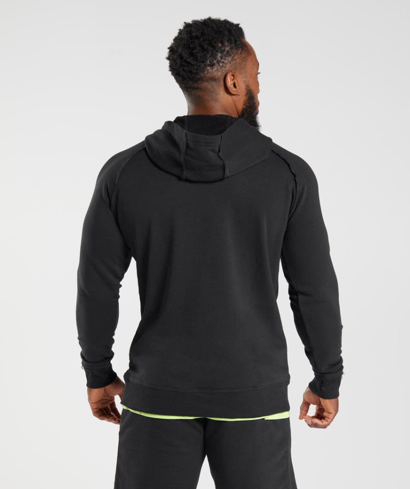 Gymshark Legacy Hoodie Herren Schwarz | AT-18-WCSI