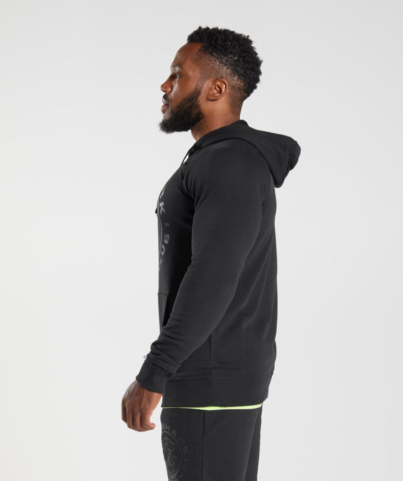 Gymshark Legacy Hoodie Herren Schwarz | AT-18-WCSI