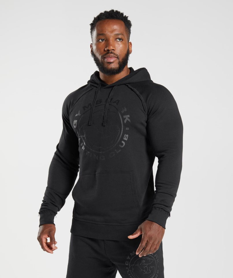 Gymshark Legacy Hoodie Herren Schwarz | AT-18-WCSI