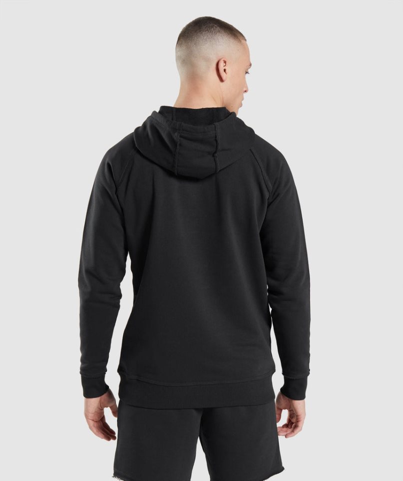 Gymshark Legacy Hoodie Herren Schwarz | AT-62-CBQP