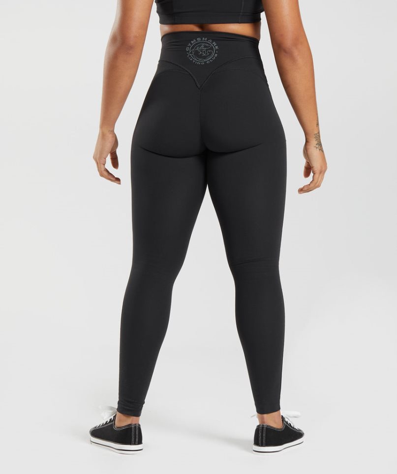 Gymshark Legacy Leggings Damen Schwarz | AT-59-DRLO