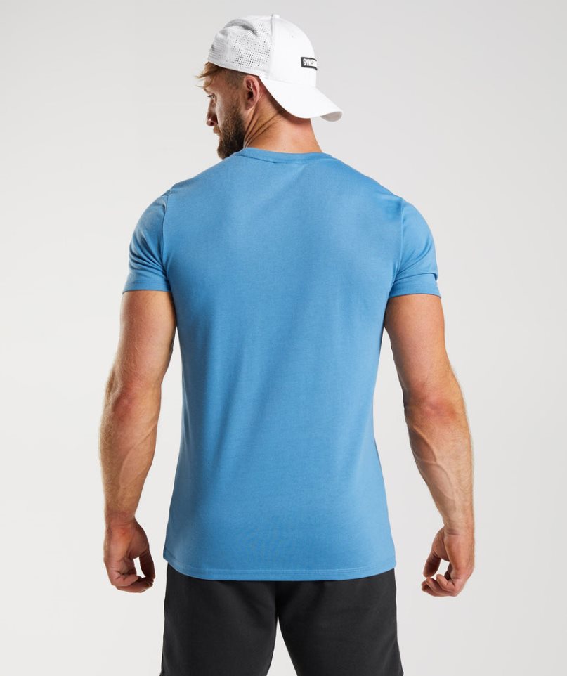 Gymshark Legacy T-shirts Herren Blau | AT-94-AJLG