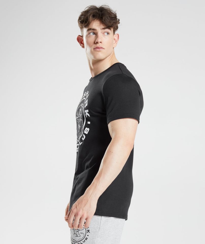 Gymshark Legacy T-shirts Herren Schwarz | AT-69-NMFD