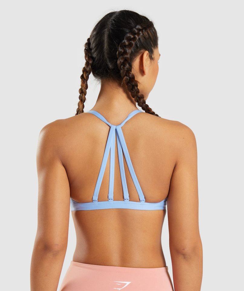 Gymshark Minimal Sport Bh Damen Blau | AT-18-MKIJ