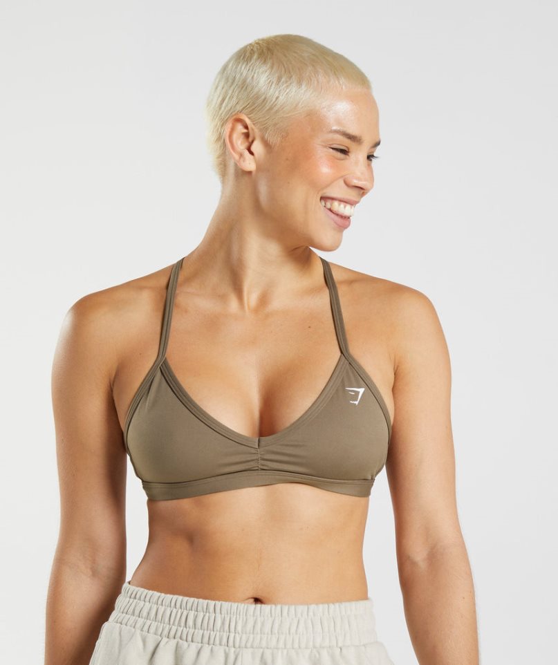 Gymshark Minimal Sport Bh Damen Braun | AT-72-YZUO